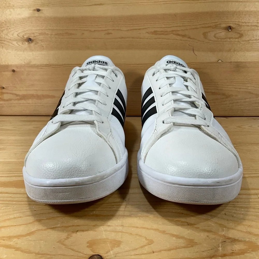 ADIDAS Cloudfoam Advantage Athletic Shoes Men's 13 White Black Leather AW4294